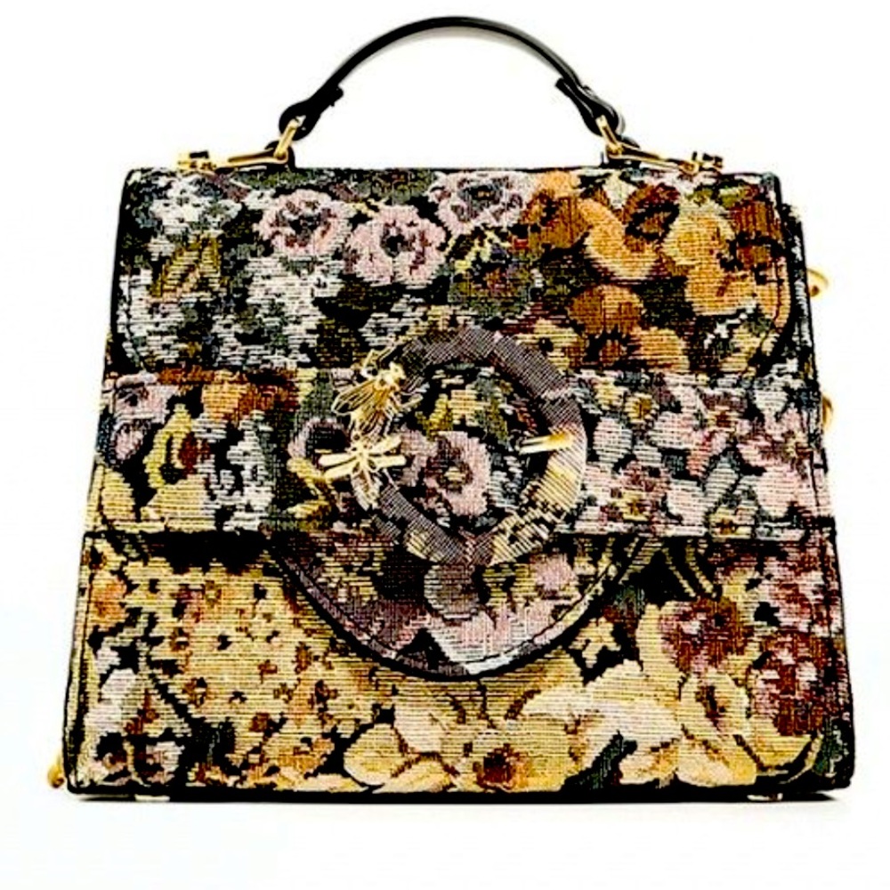 Zara tapestry crossbody bag